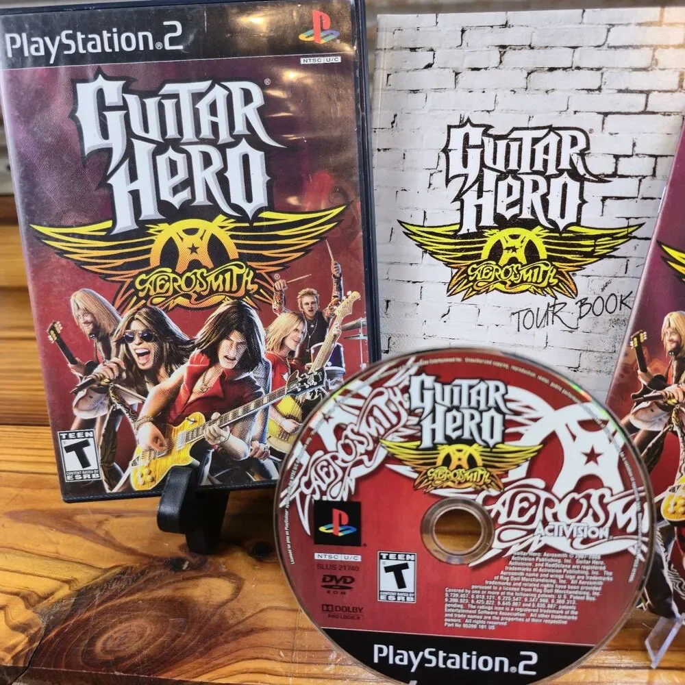 Guitar Hero Aerosmith Sony PlayStation 2 PS2 Game Complete!